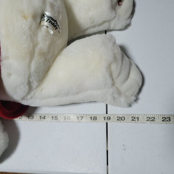 Vintage 90s Dan Dee Christmas Snowflake Teddy 21 in Plush Holiday Stuffed Animal - Picture 8 of 10